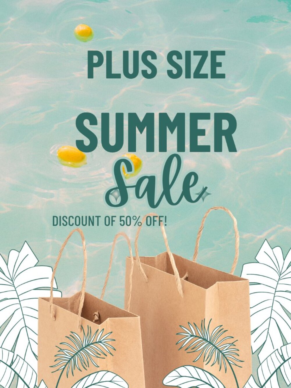 PLUS SIZE Clearance SALE!  50% OFF ALL Inventory.